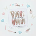 Heart Charm Long Press-On Nails For Woman - Size S - Project M Shop
