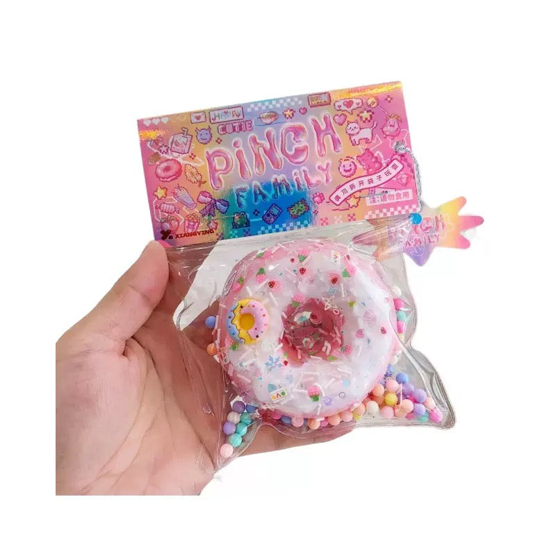 Donut Squishy Toy - Set of 3 | Sparkle Stress Relief Squishies - photo 8