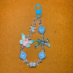 Blue and pink wing Beads Phone/Bag Charm - Project M Shop