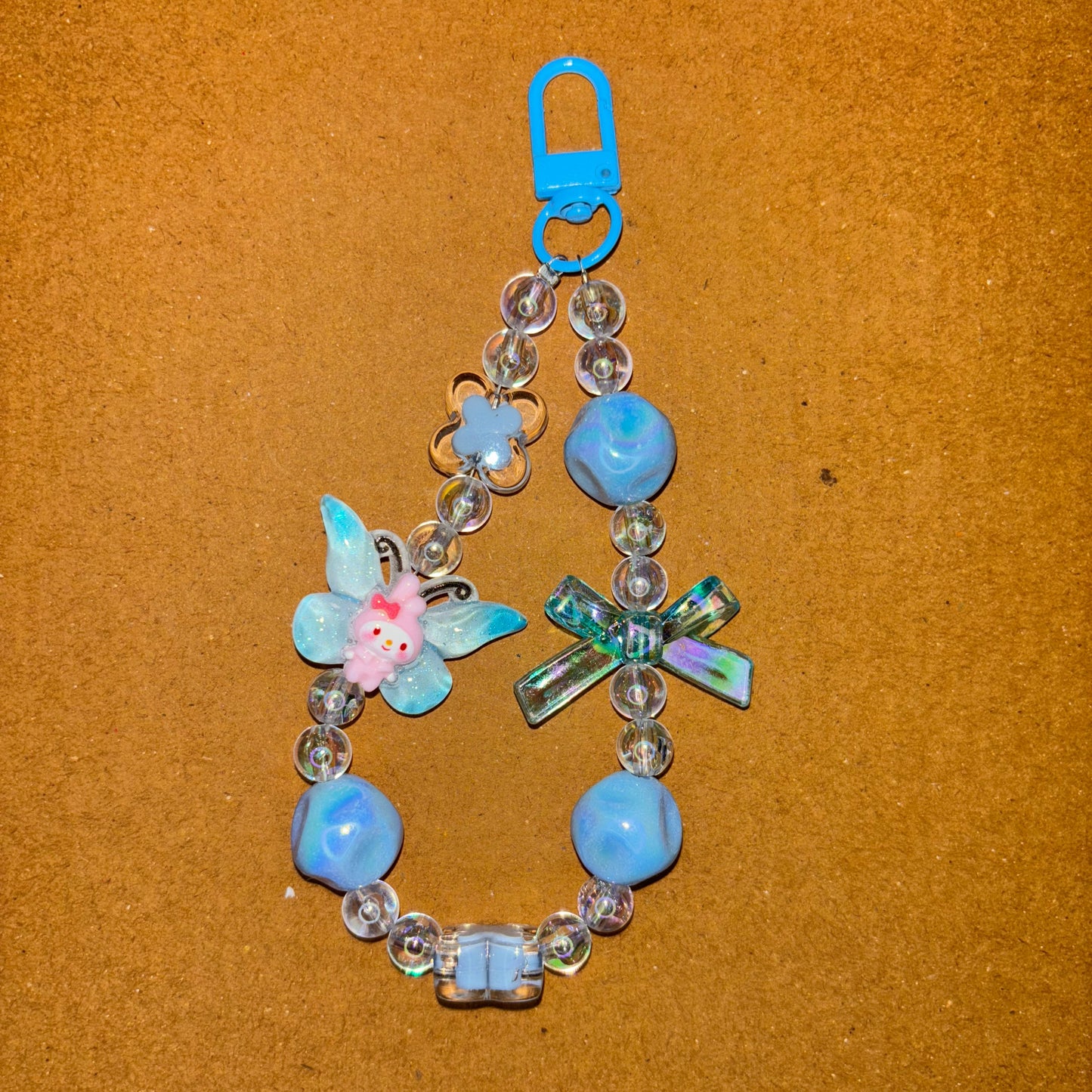 Blue and pink wing Beads Phone/Bag Charm - Project M Shop