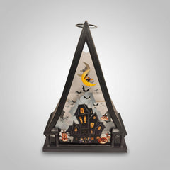 Haunted House  Triangle Shaped Lantern LED Light For Decoration - For Indoor Use - Project M Shop
