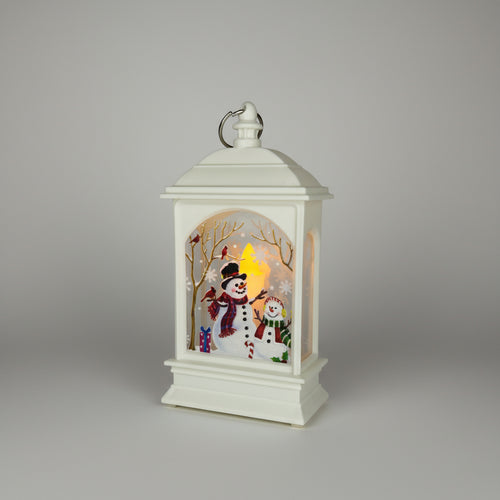 Snowman LED Lantern Decoration - Indoor Strom Lantern Light in Random Color