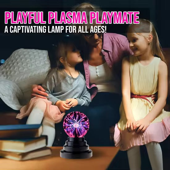 Plasma Ball Lamp 3 Inch – Touch-Reactive LED Desk Decor