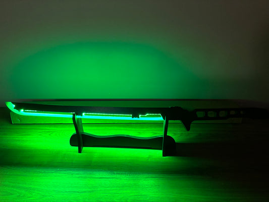 Led Light Glowing Chinese Style LED Katana Swords - Green Color for Gifts and Decorations - Project M Shop