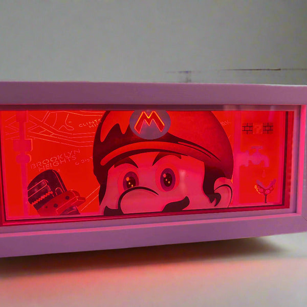 Mario Paper Crafted LED Lamp - Unique Lighting Inspired by Classic Gaming - Project M Shop