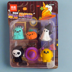 Halloween Ghost Shaped Eraser Set - 6 Pieces - Project M Shop