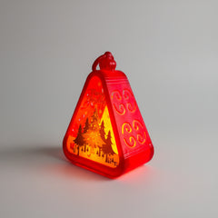 Christmas Tree Triangle Shaped Lantern LED Light For Decoration - For Indoor Use (Red) - Project M Shop