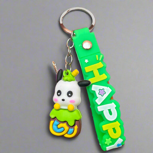 Pochacco Keychain PVC Rubber Keychain With Strap - Project M Shop
