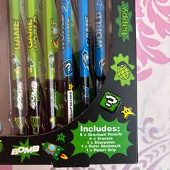 Game world stationery set of 13 pieces - Project M Shop
