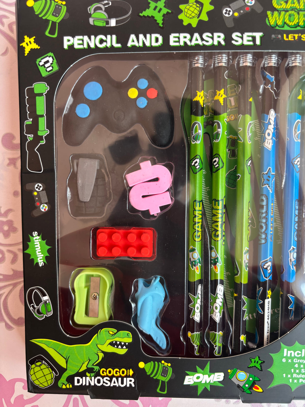 Game World Stationery Set – 13 PCs Gaming-Themed School Kit