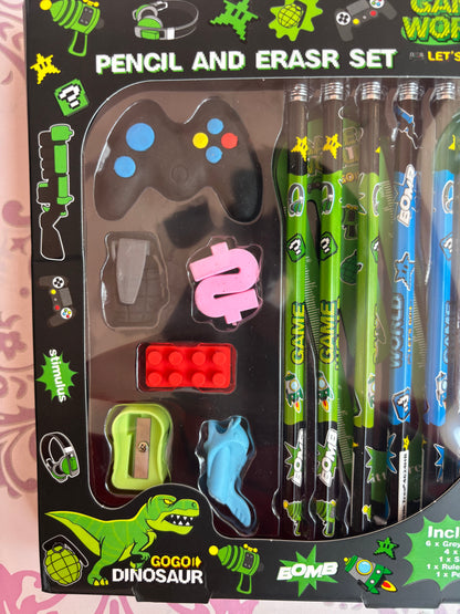 Game world stationery set of 13 pieces - Project M Shop
