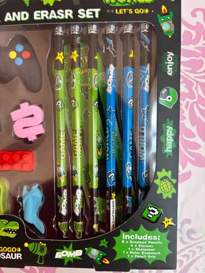 Game world stationery set of 13 pieces - Project M Shop