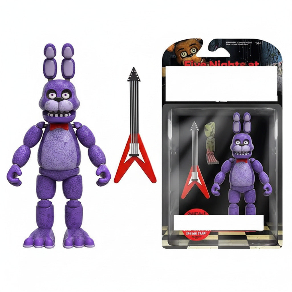 Five Nights at Freddy's Toy Freddy - 5" Interlocking Figure with Jump Care and Glow in the Dark Eyes