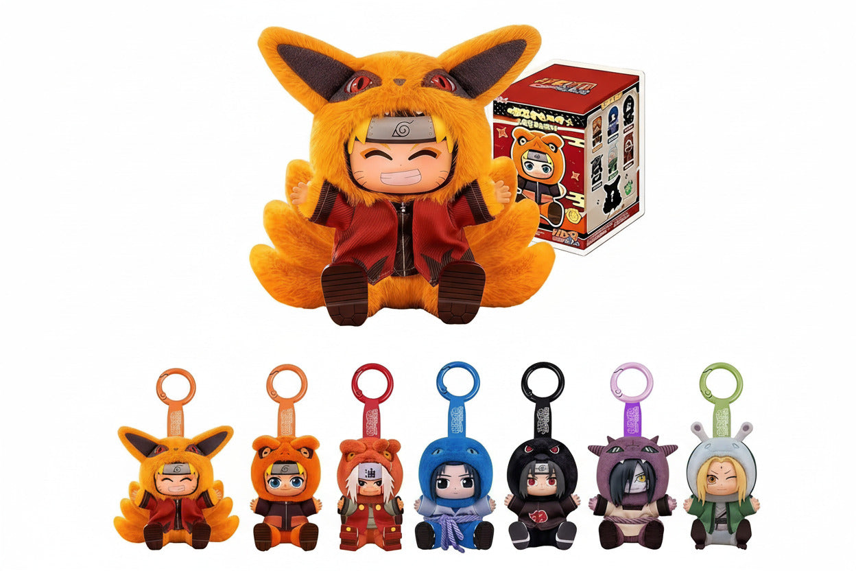 Eaki Naruto Cute Beast Sitting Party Vinyl Plush Pendant Blind Box - 1 Random Design - Project M Shop
