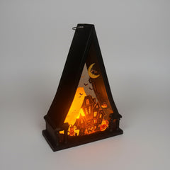 Haunted House  Triangle Shaped Lantern LED Light For Decoration - For Indoor Use - Project M Shop
