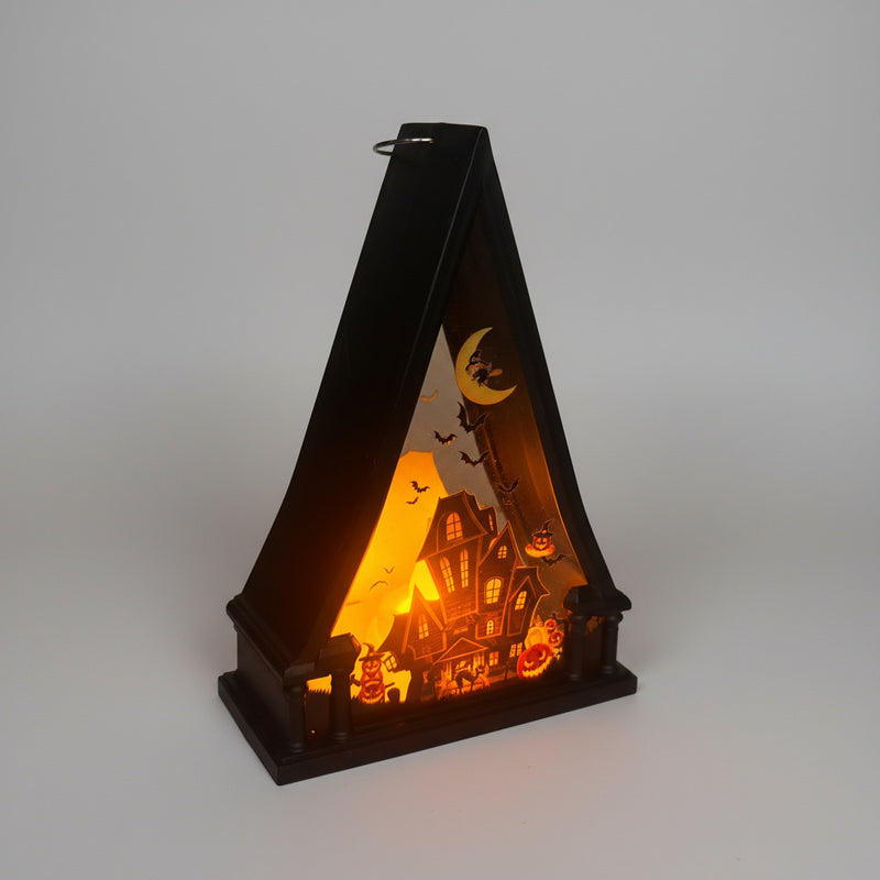 Haunted House  Triangle Shaped Lantern LED Light For Decoration - For Indoor Use - Project M Shop