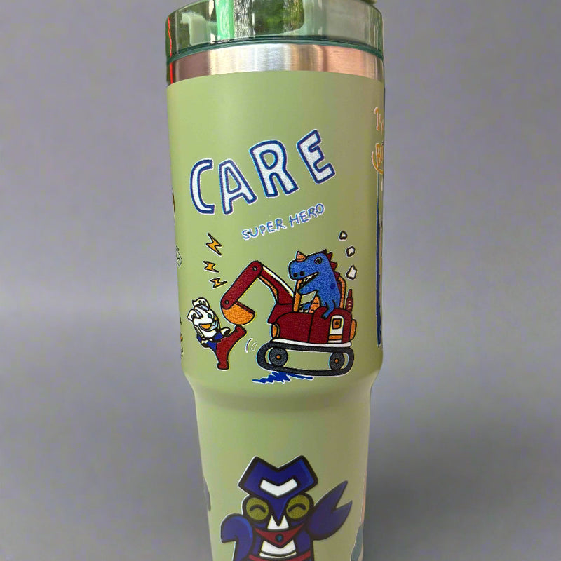 Animal Printed Tumbler - 900 ML Stainless Steel Design - Project M Shop