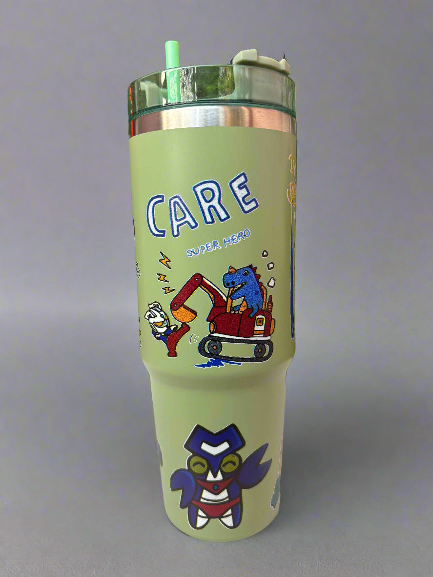 Animal Printed Tumbler 900ml – Bold Wildlife Design Drinkware