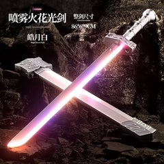 Color Changing LED Sparkling Knight Sword With Mist Spray - For 3+ year Age - Project M Shop