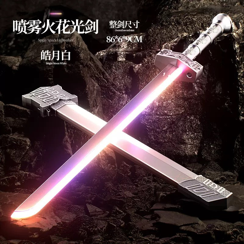 Color Changing LED Sparkling Knight Sword With Mist Spray - For 3+ year Age - Project M Shop
