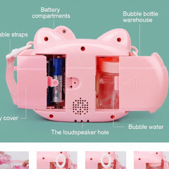 Hello Kitty Automatic Bubble Camera Toy With light And Music - Project M Shop