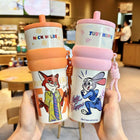Zootopia Wild & Cute Insulated Stainless Steel Tumbler With Straw - 700 Ml - thumbnail 1