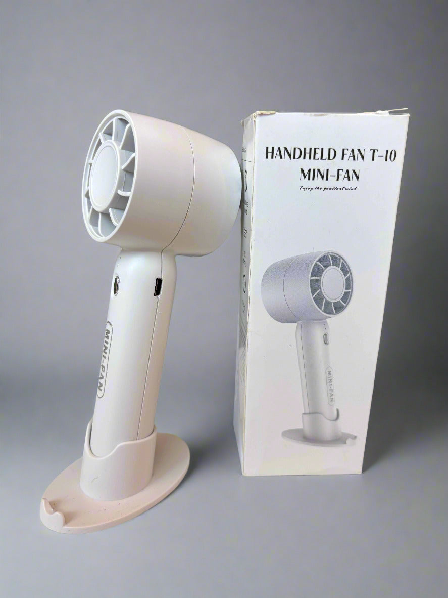 Handheld Portable Fan – 3-Speed Rechargeable Mini Fan