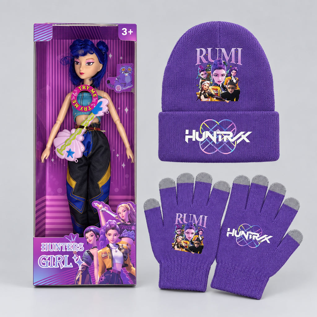 K-Pop Demon Hunter HUNTR/X Musical Doll + Beanie & Gloves Combo - photo 16