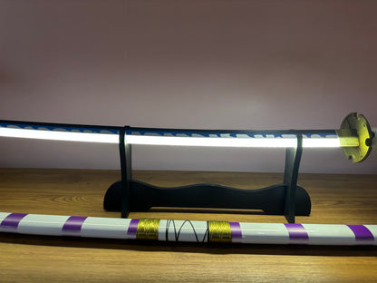 One Piece Wooden LED Katana | Nidai Kitetsu Monkey D Luffy Wooden Sword for Cosplay - Project M Shop