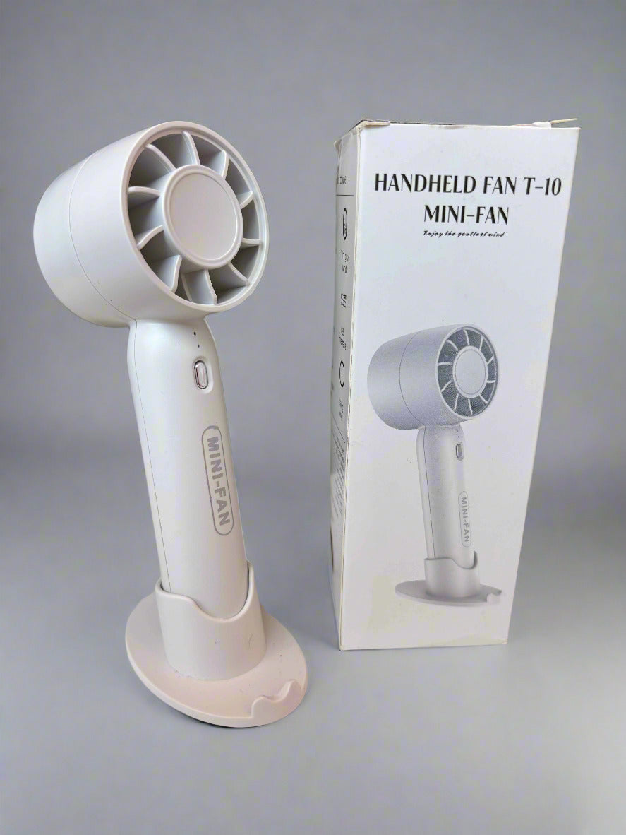 Handheld Portable Fan – 3-Speed Rechargeable Mini Fan
