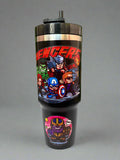 Captain America Tumbler - 900 ML Stainless Steel Design - Project M Shop