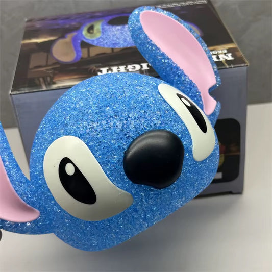 Kuromi labubu stitch cinnammaroll Diamond projection night lamp for kids