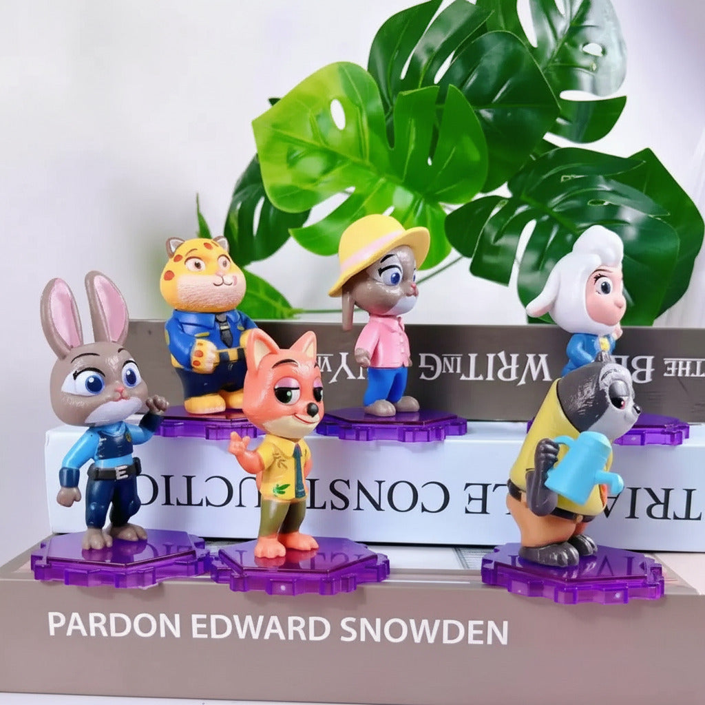 Zootopia series cartoon PVC figure - Desk Decor India - 1 random blind box