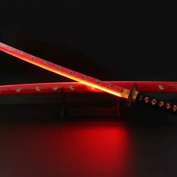 Demon Slayer Katana Replica - Kokushibo LED Samurai Sword Collectible for Fans - Project M Shop
