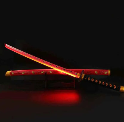 Demon Slayer Katana Replica - Kokushibo LED Samurai Sword Collectible for Fans - Project M Shop