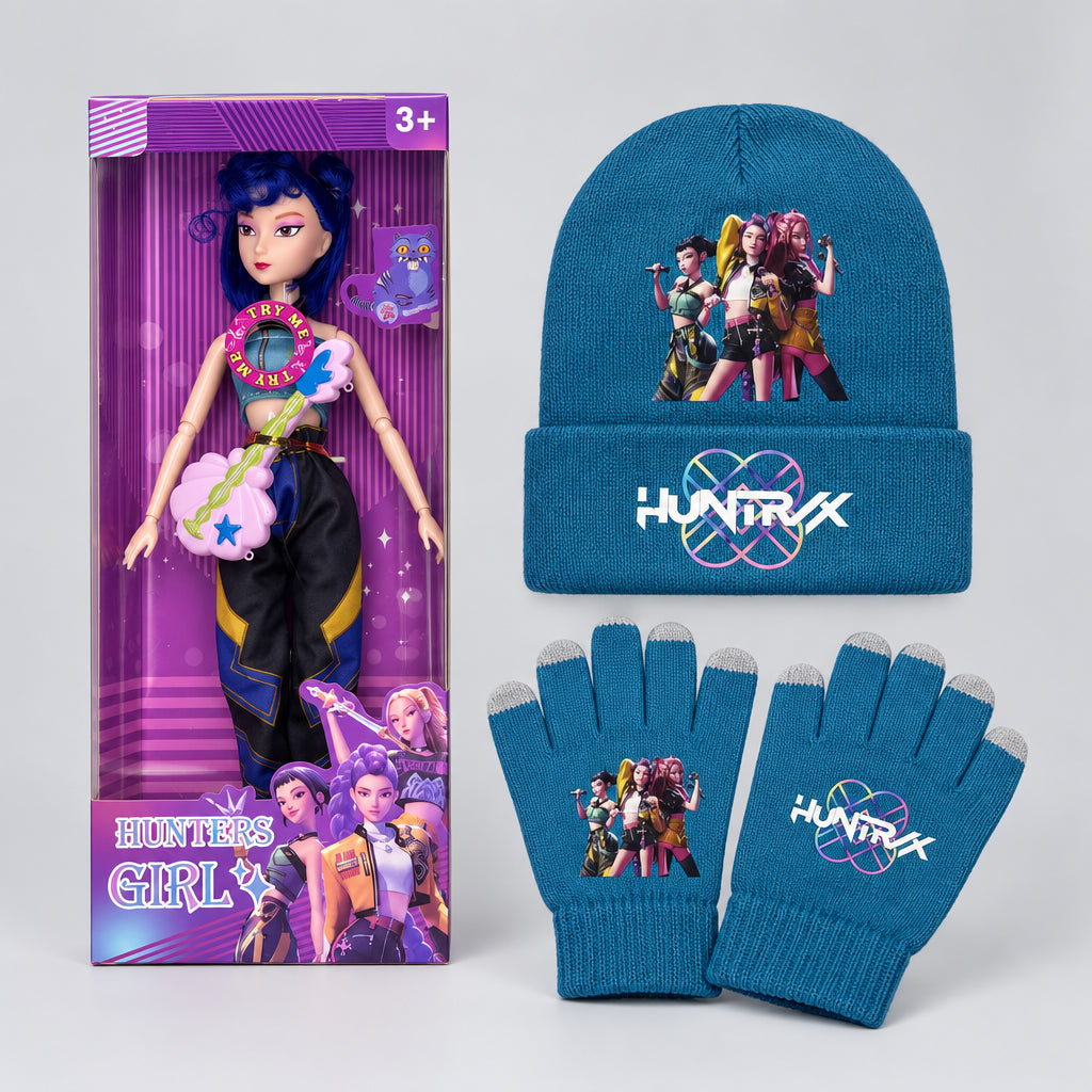 K-Pop Demon Hunter HUNTR/X Musical Doll + Beanie & Gloves Combo - photo 15