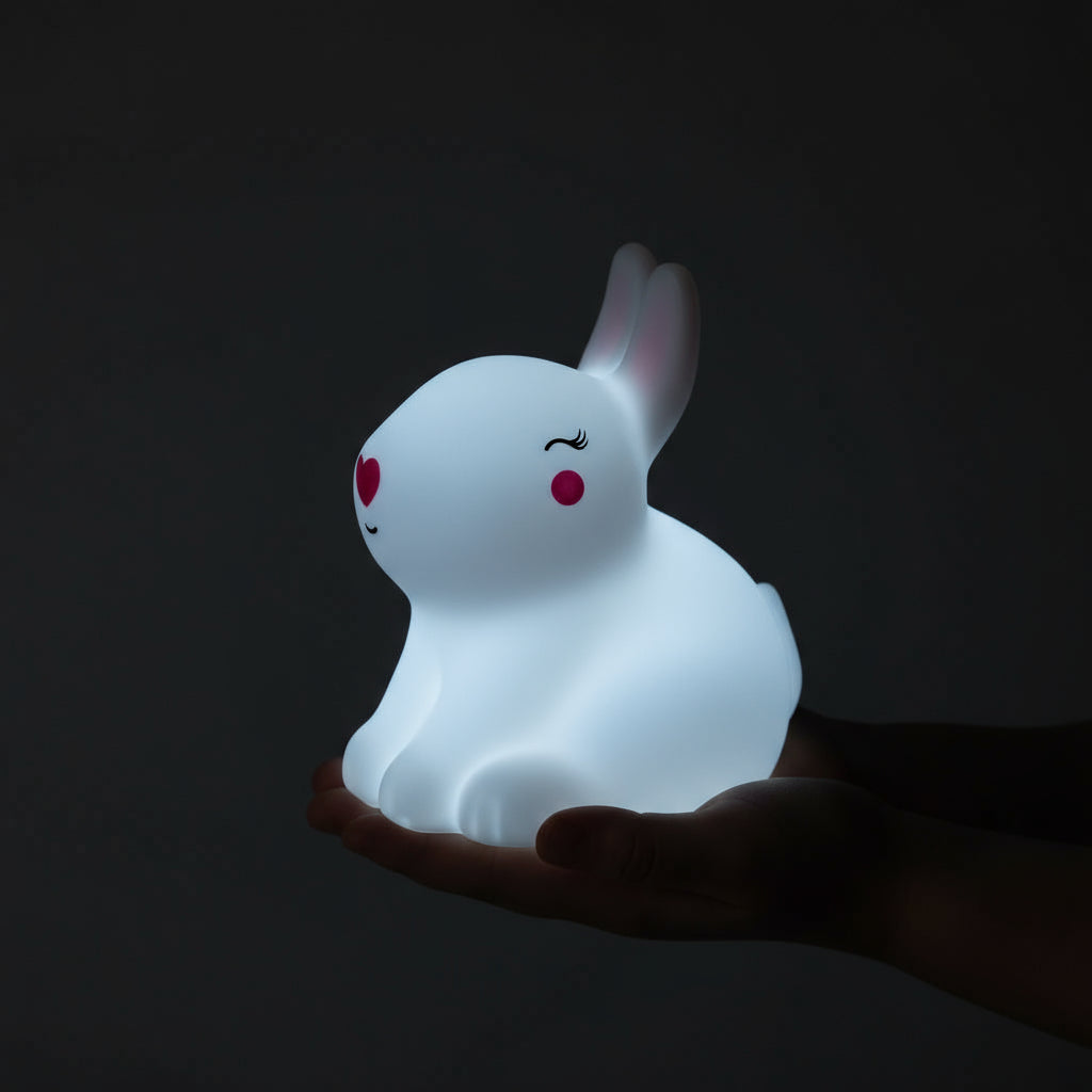Mini Rabbit Shaped Creative Silicon Plastic Night Light For Kids - Project M Shop