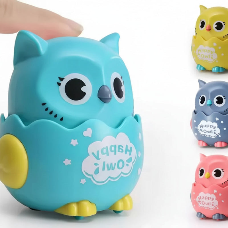 Pet Interactive Press To Slide Owls Toy - Colorful Interactive Pet Owl Toy - Project M Shop