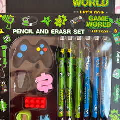 Game world stationery set of 13 pieces - Project M Shop