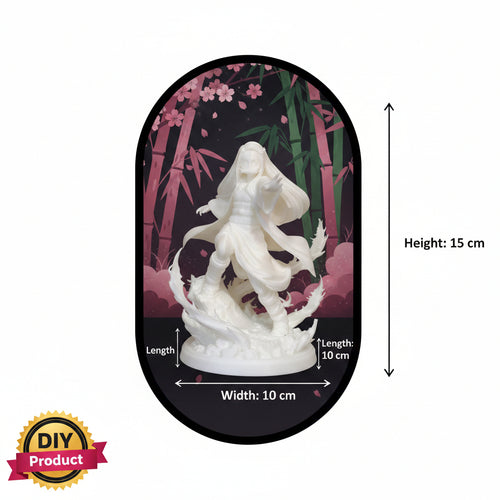 Nezuko kamado DIY White Color Figure - Paint by yourself