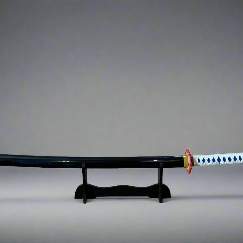 Giyuu Blue Wooden Sword - Anime Wooden Katana from Demon Slayer for Collectors - Project M Shop