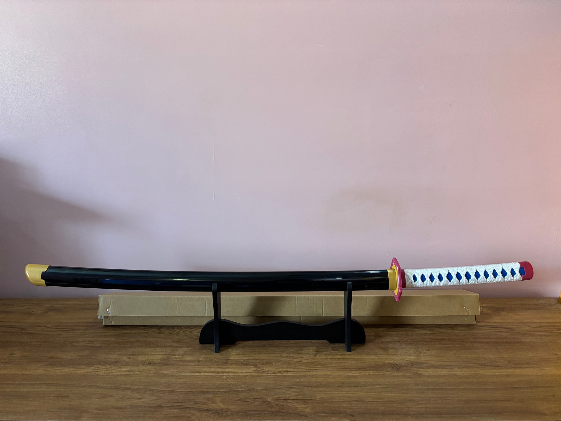 Giyuu Blue Wooden Sword - Anime Wooden Katana from Demon Slayer for Collectors - Project M Shop