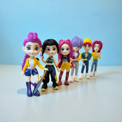 (Set of 6 pcs) K-Pop Demon Hunter Saja Boys x Huntrx PVC Figures - Project M Shop