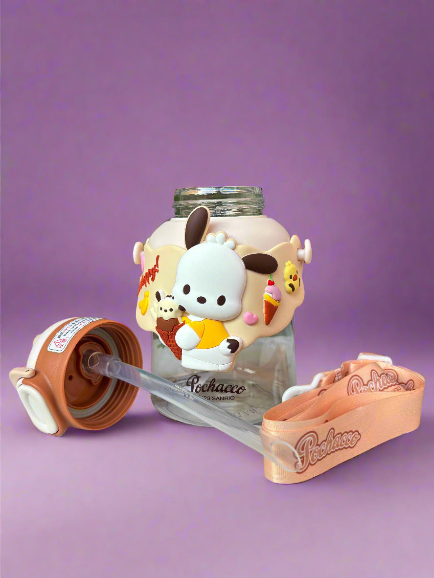 Pochacco Water Bottle 700ml – Eco-Friendly Sanrio Sipper