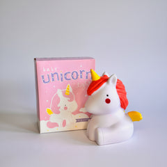 baby Unicorn Shaped Creative Silicon Plastic Night Light For Kids - Project M Shop