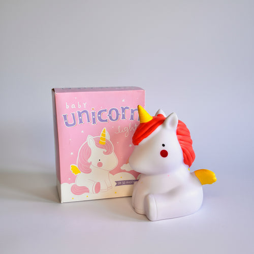 baby Unicorn Shaped Creative Silicon Plastic Night Light For Kids - Project M Shop