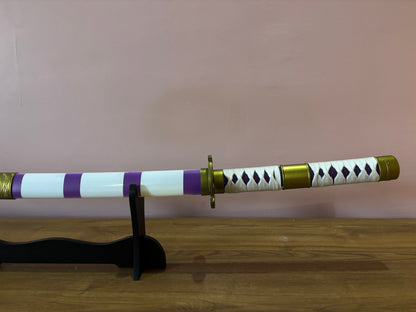 One Piece Wooden LED Katana | Nidai Kitetsu Monkey D Luffy Wooden Sword for Cosplay - Project M Shop