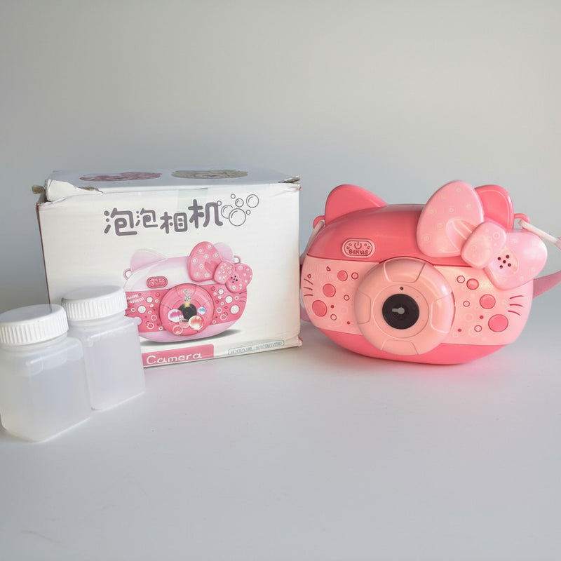 Hello Kitty Automatic Bubble Camera Toy With light And Music - Project M Shop