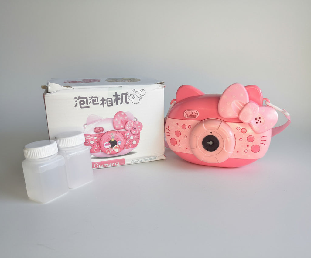 Hello Kitty Automatic Bubble Camera Toy With light And Music - Project M Shop