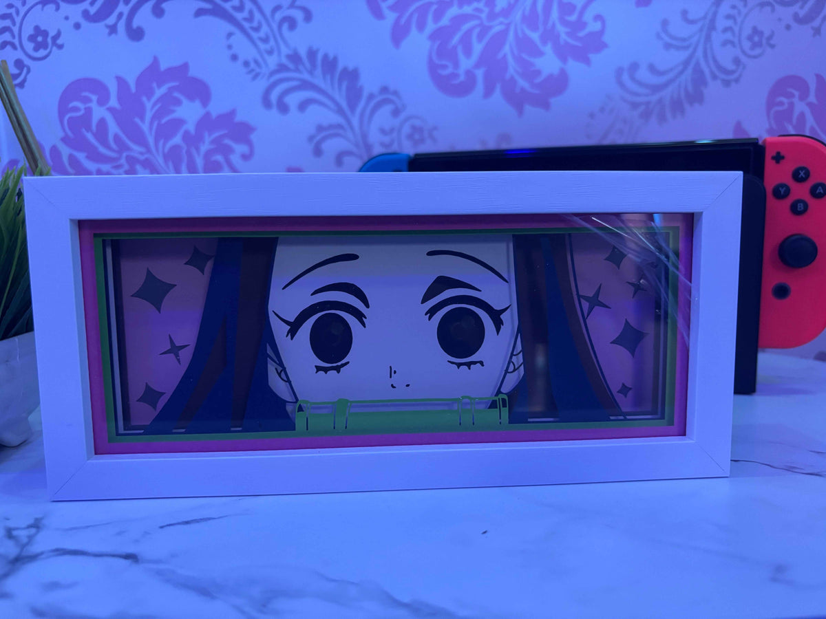 Naruto Anime Girl LED Lamp – Paper Craft Night Light for Fans